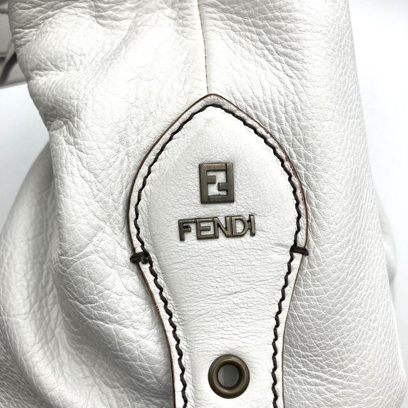 Fendi 23058br579yr2088 Handbag Shoulder Bag Leather White Women Men Fashion