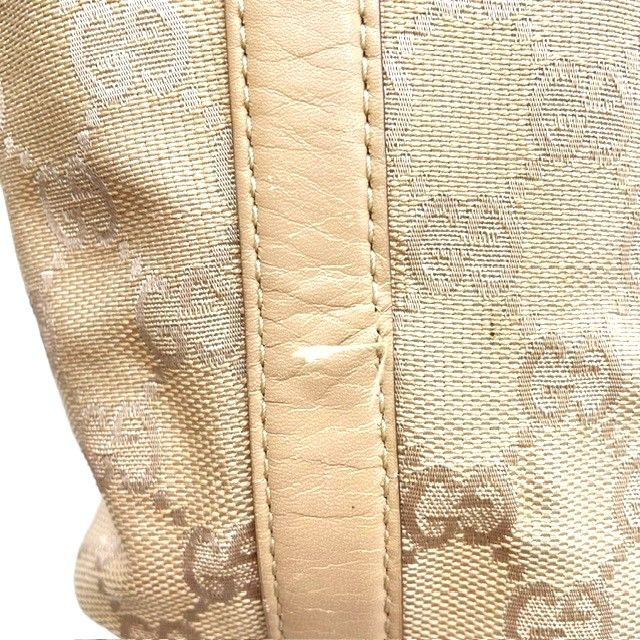 Gucci 73885 Shoulder Bag One Shoulder Gold Hardware Beige GG Canvas Leather