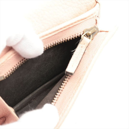 Gucci Animalier Bee Blind For Love Leather Compact Wallet 460185 Pink Made In