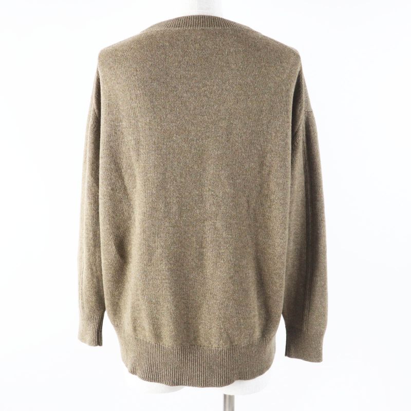 Hermes 22AW 2h2603d1 100% Cashmere Silver Hardware With Serie Plate Crew Neck