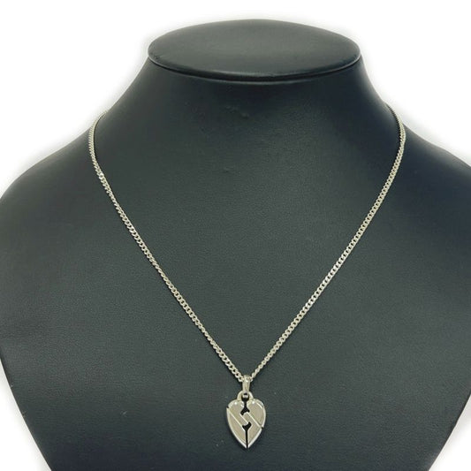 Gucci Silver Knot Heart Necklace 11.2g 925 Engraved 364075 Necklace