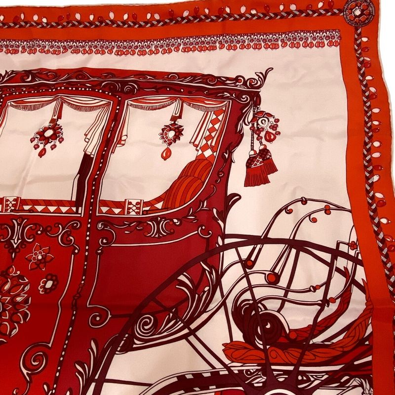 Hermes Carre 90 Coupe DE GALA Scarf Bag Brand Bag Handle Cover Ribbon High Gift