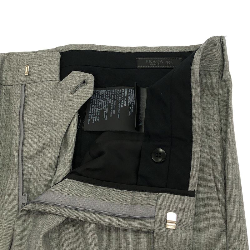 Prada Wool 2b Tailored Jacket and Slacks Pants Setup Suit Uae492 Gray 50