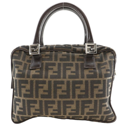 Fendi Zucca Nylon Canvas Brown Women's Handbag