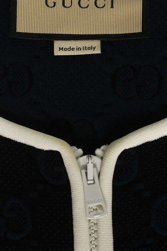 Gucci 749076 Xkdcr GG Jacquard Cardigan Blouson Women's L