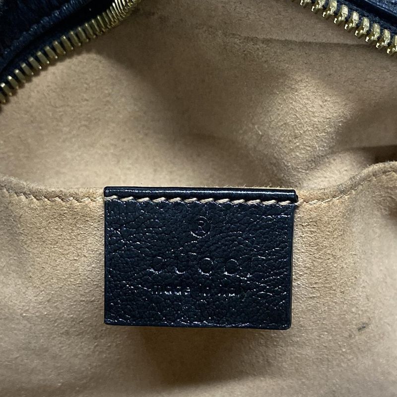 Gucci Shoulder Bag GG Marmont 447632 Beige Dark Brown And Black Chain Shoulder