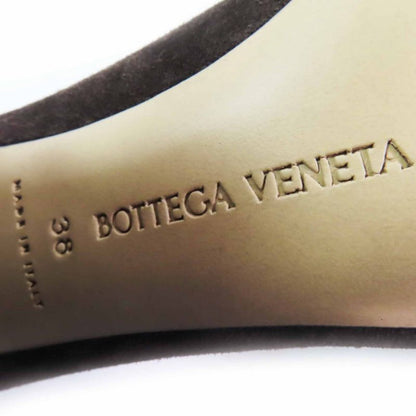 Bottega Veneta 692088 Tower Suede Leather Chunky Heel Square