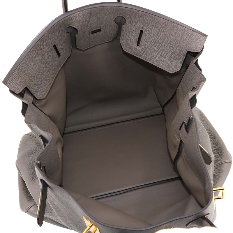 Hermes Haut  Courroies HAC 55 Personal SPO Togo Ethan Hand Bag Stamped D Gold