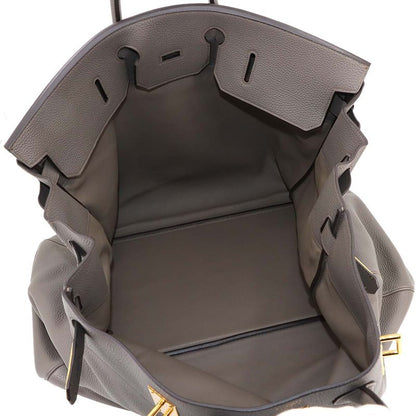 Hermes Haut  Courroies HAC 55 Personal SPO Togo Ethan Hand Bag Stamped D Gold