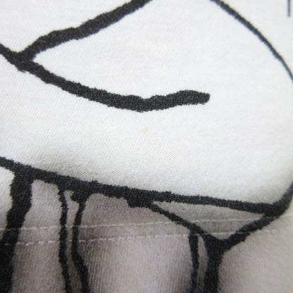 Good Prada Adam Neate Graphic Print Short Sleeve T-Shirt Cut and Sewn S White