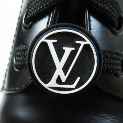 Louis Vuitton 2023 Ruby Line Lace-up Leather Shoes Black 38 With Box And