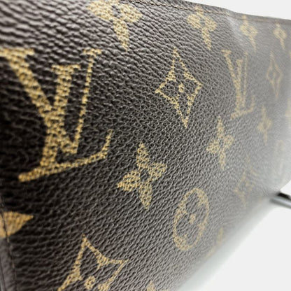 Louis Vuitton M60017 Zippy Wallet Long Wallet Monogram Canvas Brown Women's