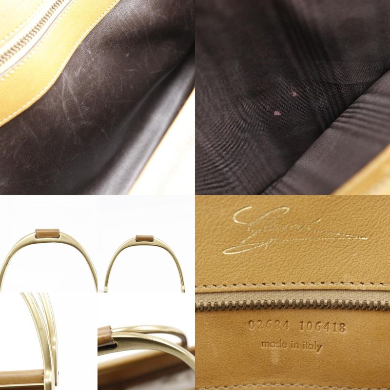 Gucci Old Gucci Vintage Calf Brown Women's Handbag