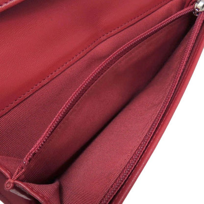 Chanel Matelasse Coco Mark Silver Hardware Long Wallet With Change Pocket In