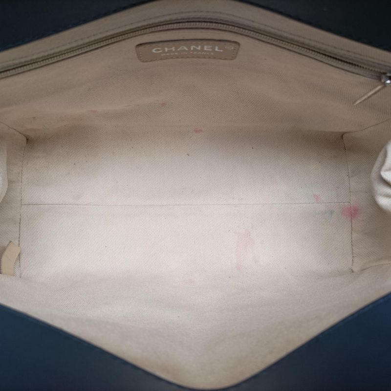 CHANEL  Matelasse Coco Mark GST Navy Patent A6573417188712