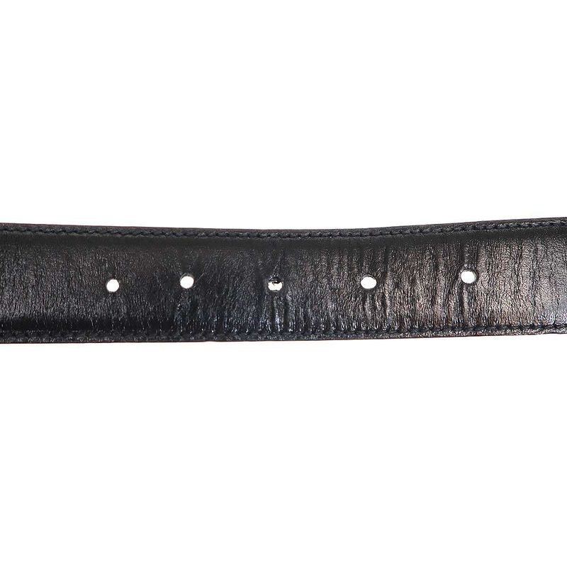 Gucci Horse Buckle Leather Belt Black 80 32