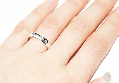 Tiffany & Co Ring SV Sapphire 2P (005ct) 1837 Narrow Ring Width 4mm (016in)