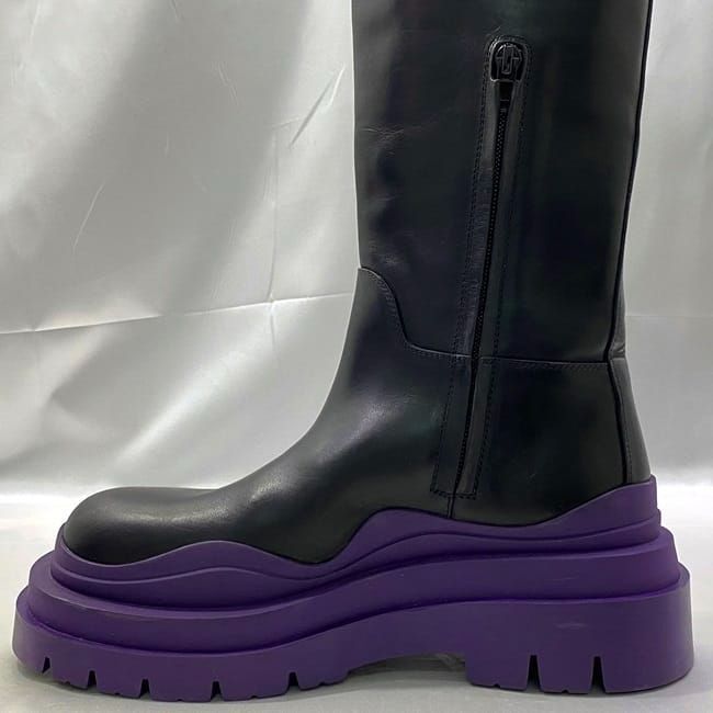 Bottega Veneta Long Boots Ec21731 Black Purple 37