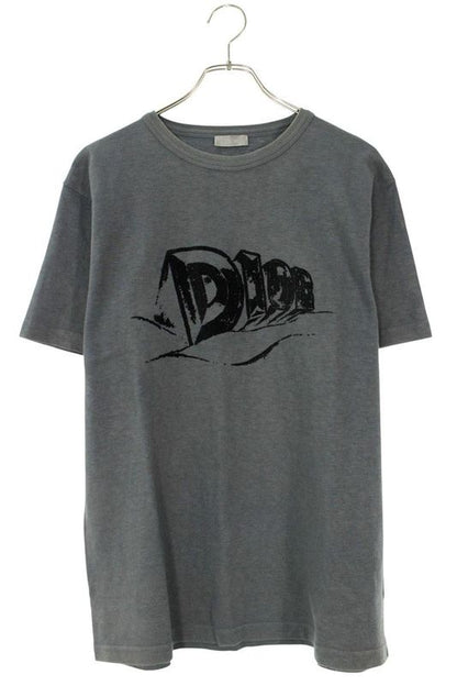 Dior 23AW 393j696a0849 Slub Cotton Jersey T-shirt Men's M