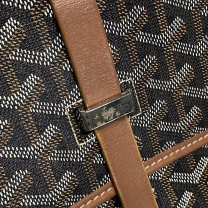 Goyard Shoulder Bag Belvedere 2mm (008in) Black And Brown Leather