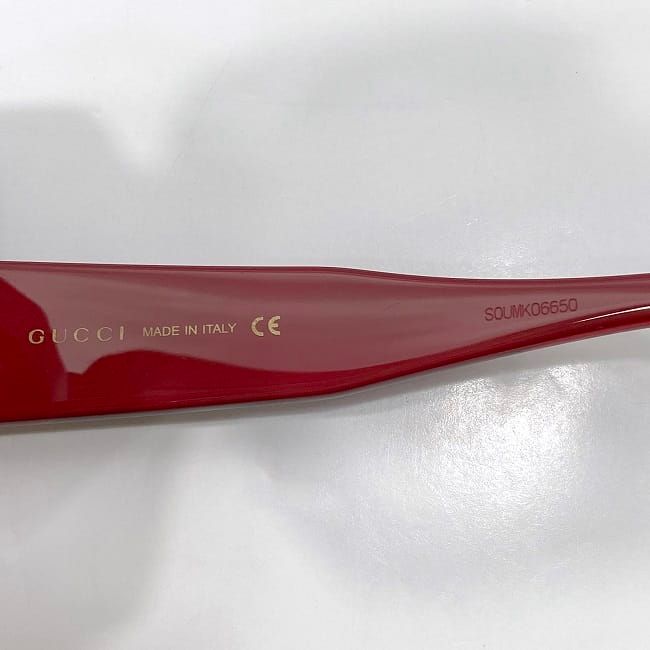 Gucci Sunglasses In Red Interlocking Gg0178s Excellent Condition