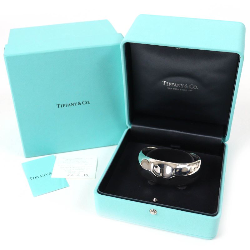 Tiffany & Co Elsa Peretti Elsa Peretti Faceted Cuff Small Bangle Bracelet Ag925