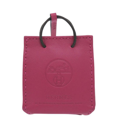 Hermes Sac Oranje Bag Charm Lambskin Rose Mexico Engraved Y (2020) Pink Key