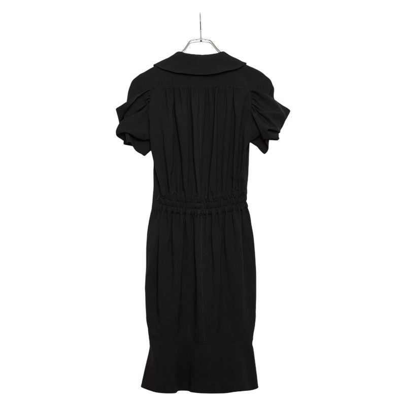 Fendi Short Sleeve Dress Size: 38 Black Wool Women's Fendi