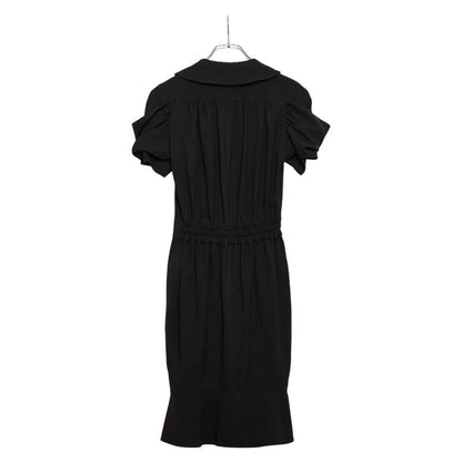 Fendi Short Sleeve Dress Size: 38 Black Wool Women's Fendi
