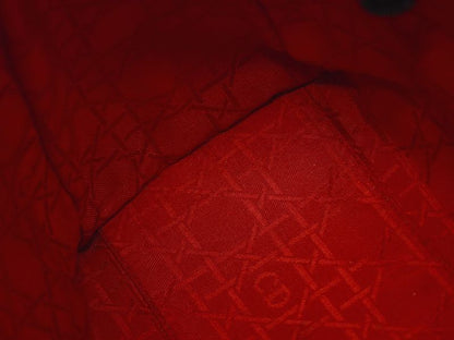 Authentic Christian DIOR Lady Dior Cannage Handbag Leather Black Lady Dior Bag