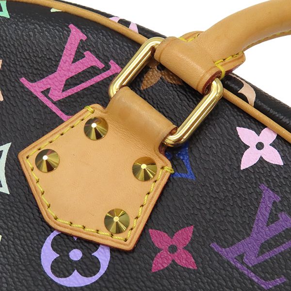 Louis Vuitton Handbag Trouville Monogram Multicolor Canvas Noir Black Gold