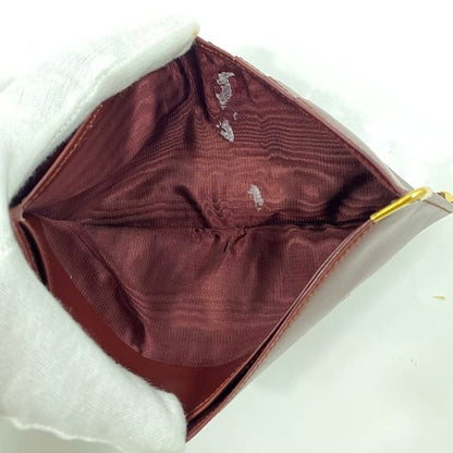 Cartier Bifold Wallet Bordeaux Must Excellent Condition Preowned Leather