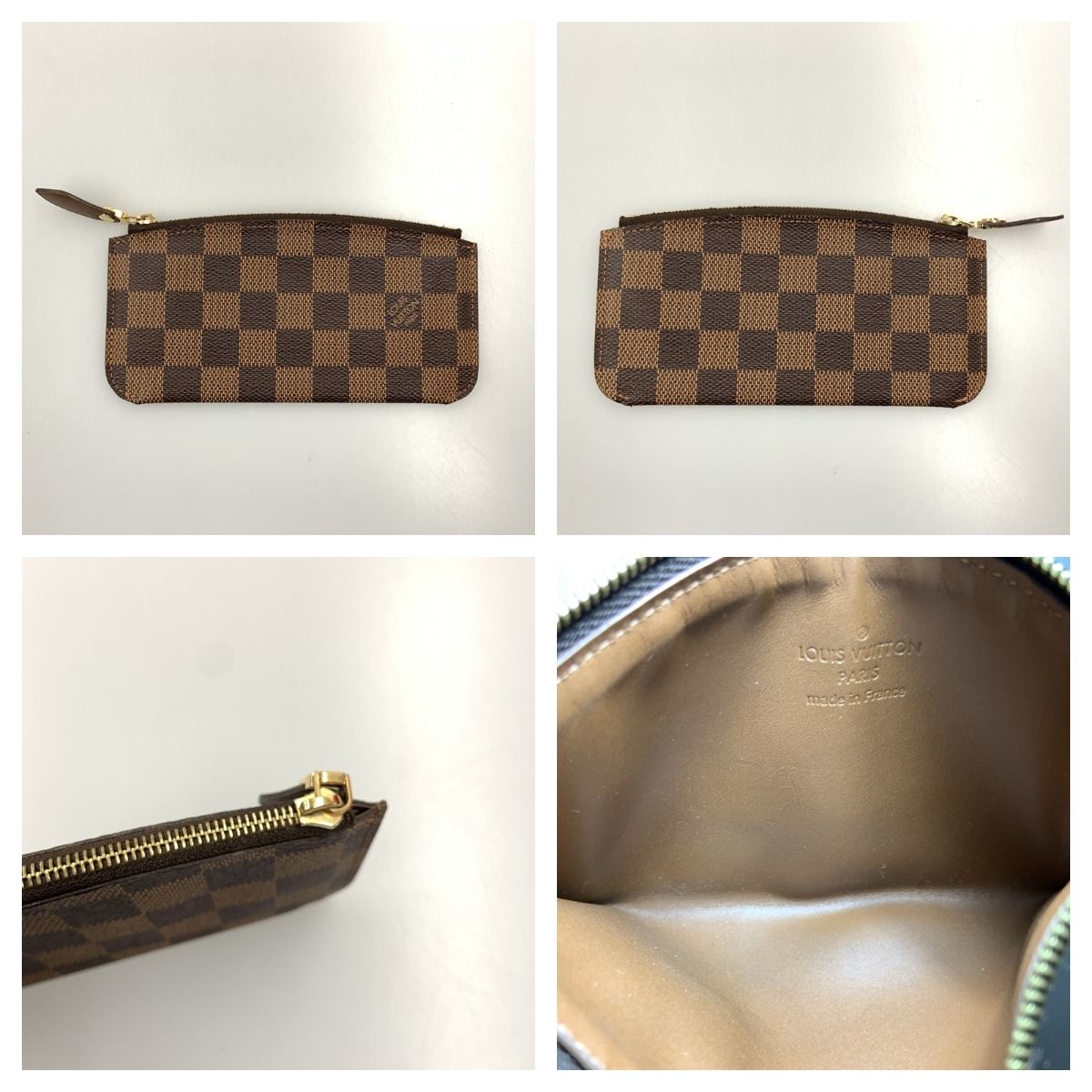 Louis Vuitton Damier Portefeuille Ascot Long Wallet N63171 Brown