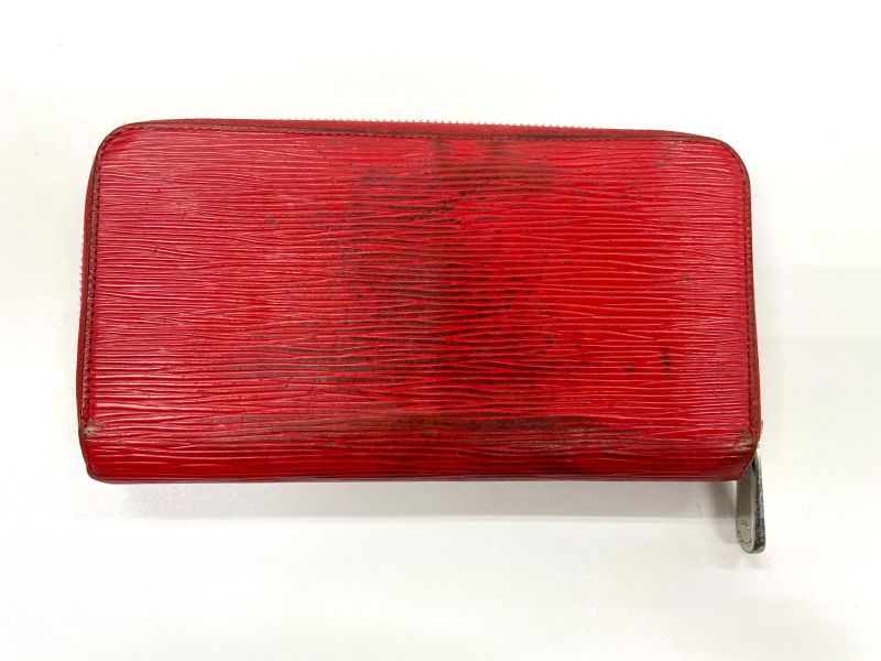 Louis Vuitton Epi Zippy Wallet Round Zip Wallet Long Wallet M61859 Coclico Red