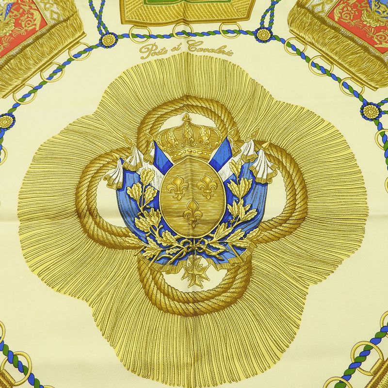 Hermes Scarf Carré 90 Silk Multicolor Fashionable Poste Et Cavalerie Saber