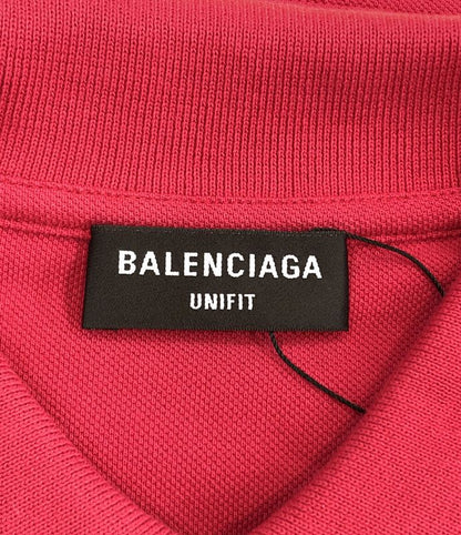 Balenciaga Beautiful Patchwork Long Sleeve Polo Shirt 657073 Men's Size XXS