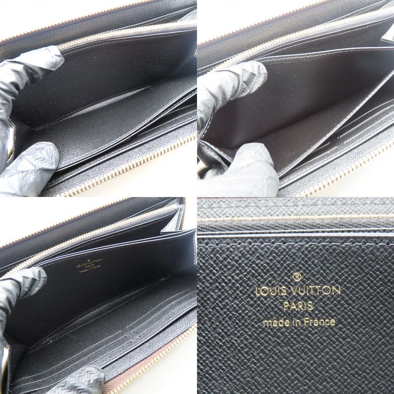 Louis Vuitton Long Wallet Zippy Wallet M69353 Monogram Reverse Brown Gold