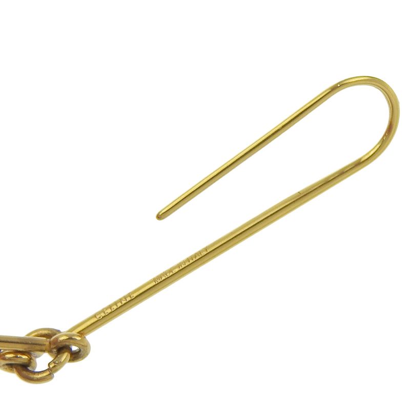 Celine Current Tag Bijoux Triple Faux Pearl Drop Earrings Ear Cuff GP Gold Women