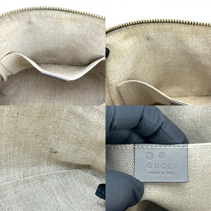 Gucci Handbag 449654 Micro Guccissima Leather Gray Gold Hardware 2WAY Shoulder