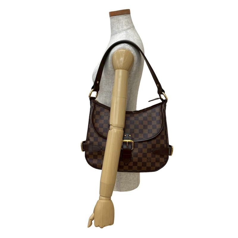 Louis Vuitton Highbury Damier Ebene Leather Semi-one Shoulder Bag Tote Bag