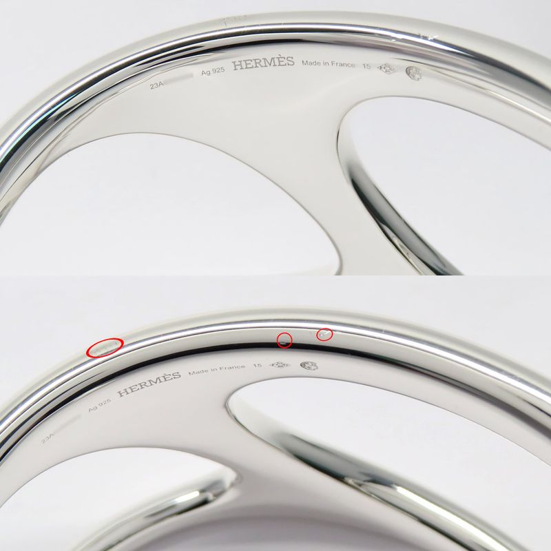 Hermes Bracelet Chaine D'ancre Punk Bangle 15 Ag925 Silver - Manufactur
