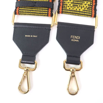 Fendi 8av386 Strap You Logo Leather Use Shoulder Strap Multicolor Storage With