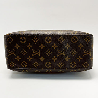 Louis Vuitton Monogram Looping M51145 Brown Handbag Ladies Gold Hardware