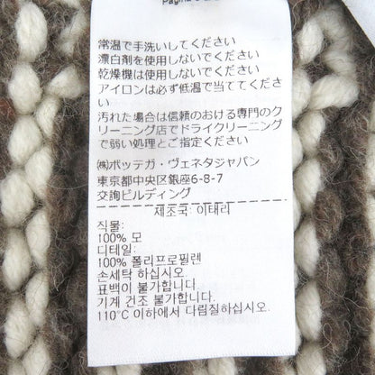 Bottega Veneta 2022 718051 Thick Wool Knit Scarf Brown Genuine