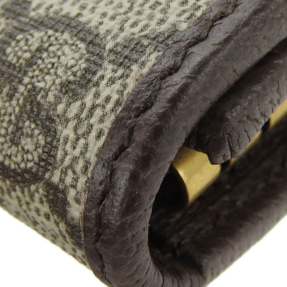 Gucci Key Case Off Deer 603732 Sherry GG Supreme Canvas Leather Beige Green Red