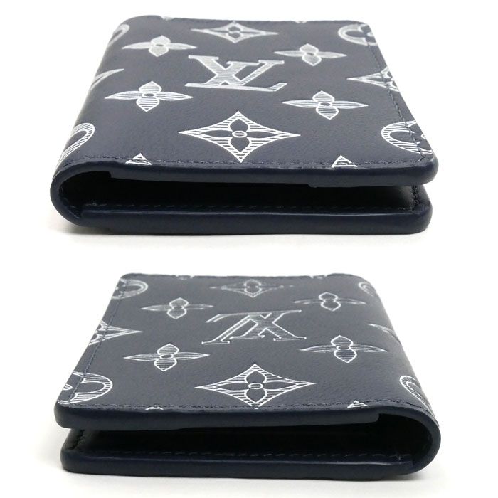 Louis Vuitton Organizer De Poche Card Case Navy M83378 IC Men's Preowned