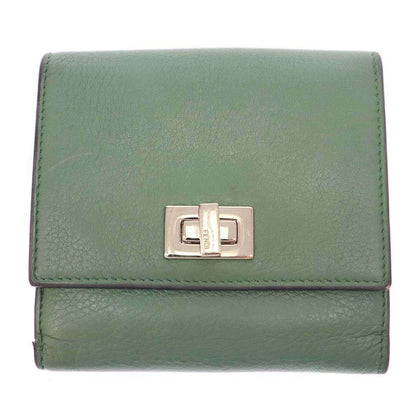 Fendi Peekaboo Wallet Peekaboo Leather Wallet 8m0438 A91b Green