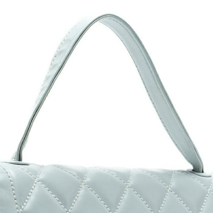 Chanel Wild Stitch Matelasse Handbag Lambskin Light Blue With Gold Hardware