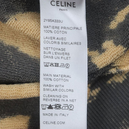 Celine 2y85a333u 100% Cotton Layered Design Tie-dye Pattern Pullover Hoodie