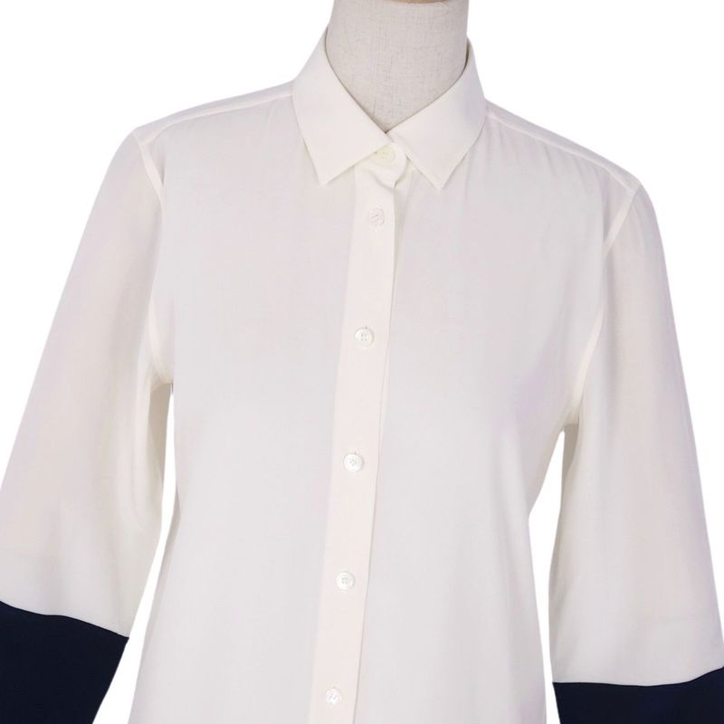 Celine Shirt Phoebe Period Blouse Long Sleeve Silk